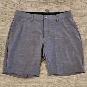 BYLT Premium Basics Kinetic Golf Shorts - Textured Iron Grey - S8ze 36x9